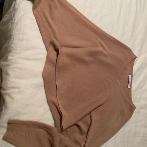 Butterfly sleeved long sleeve top